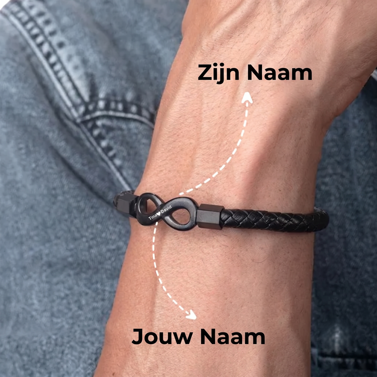 Gepersonaliseerde Armband "Voor Mijn Man"