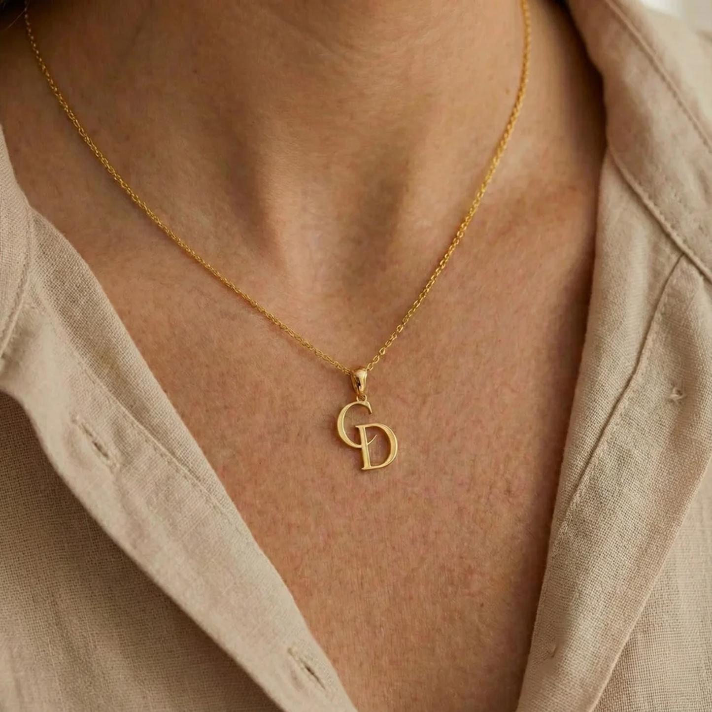 Gepersonaliseerde ketting met initialen