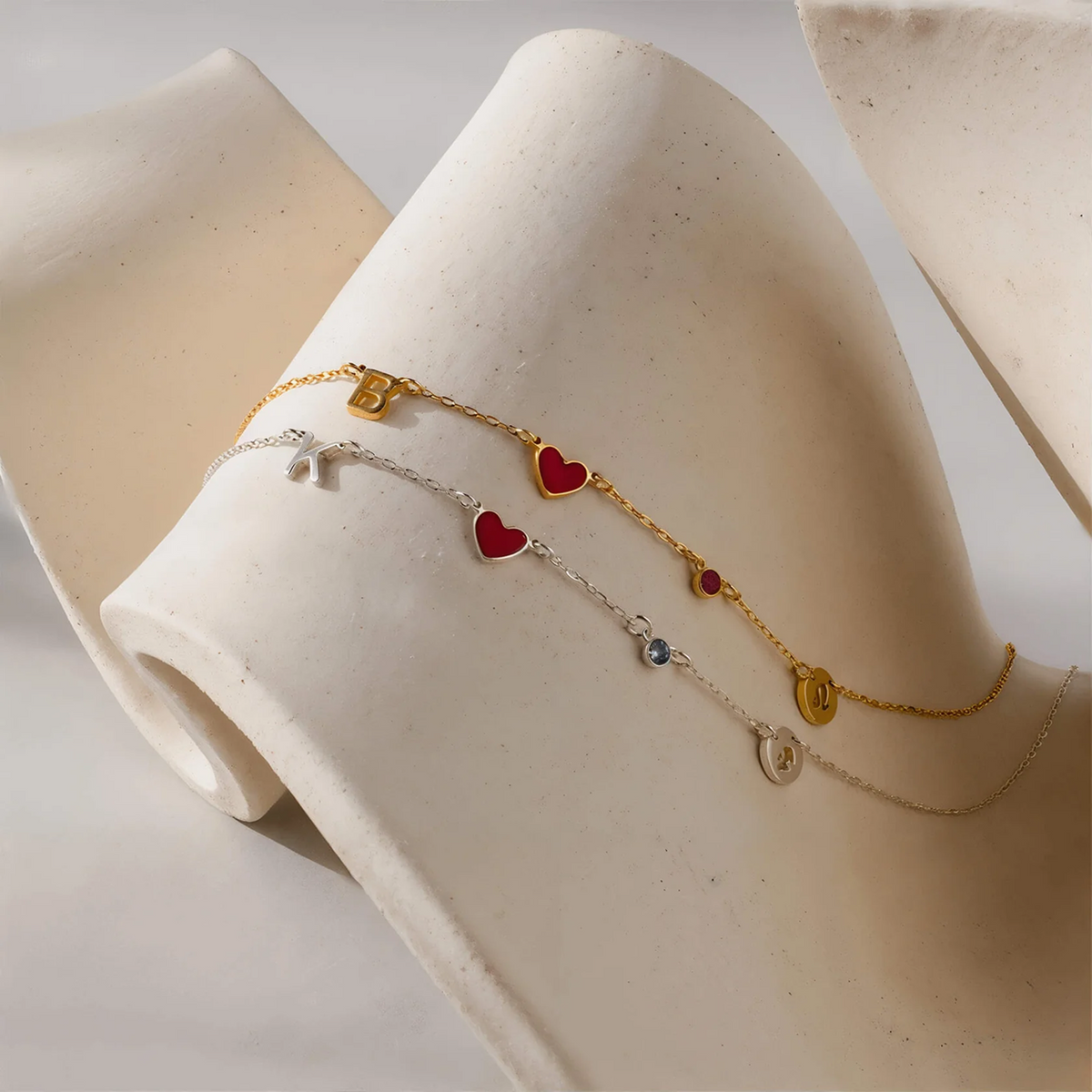 Initiaal Hartketting – Geboortesteen & Sterrenbeeld